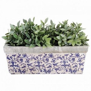 Jardinière céramique bleu