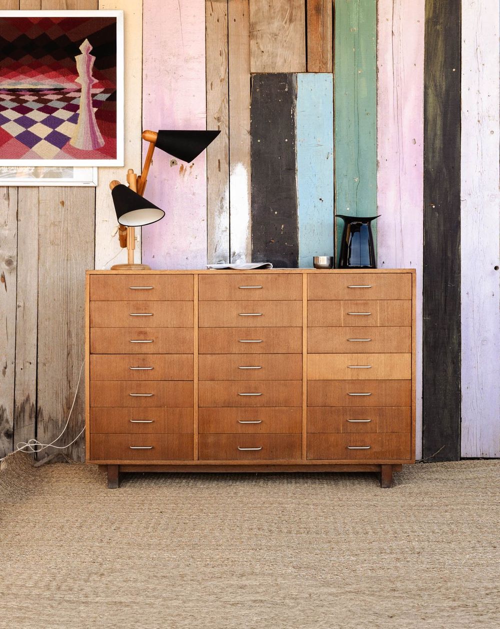 Buffet-grainetier Vintage En Bois – 140x110x40 Cm, Style Rétro