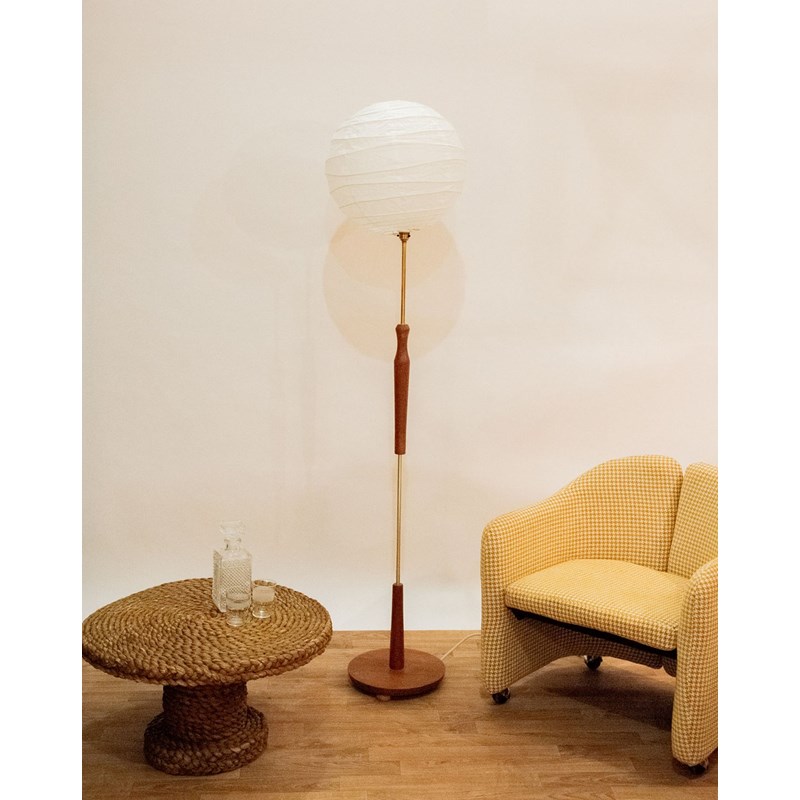 Debongout - Grand lampadaire en bois n°148