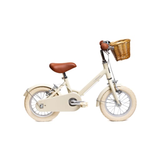 Bebikeen - Vélo 12 pouces crème – enfant 2-4 ans