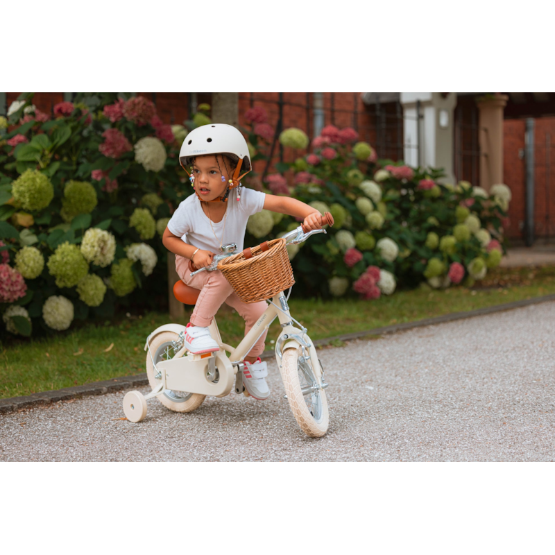 Vélo 12 pouces crème – enfant 2-4 ans (Bebikeen) - Image 1