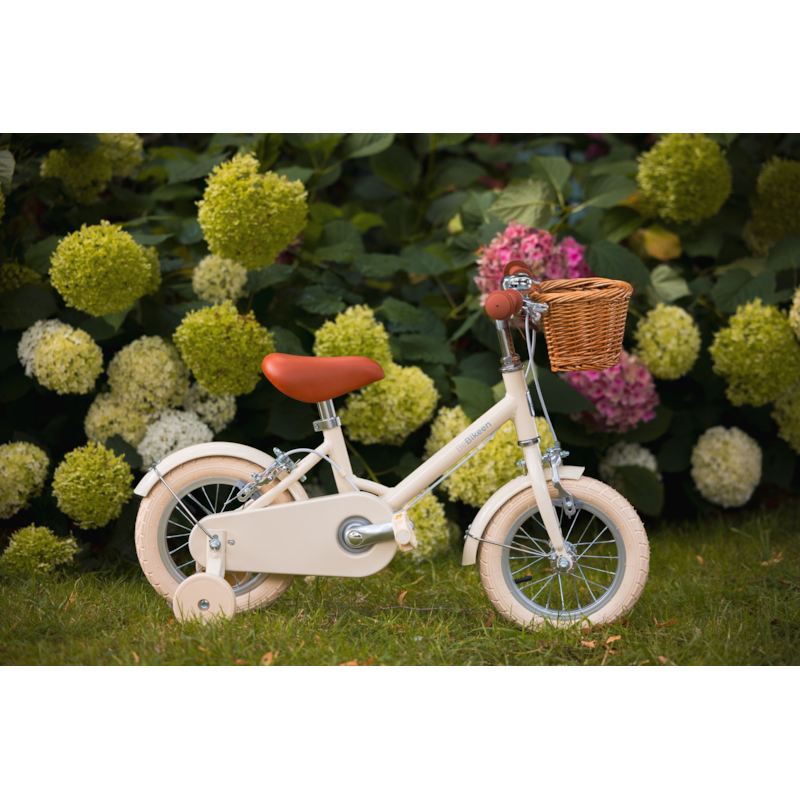 Vélo 12 pouces crème – enfant 2-4 ans (Bebikeen) - Image 3