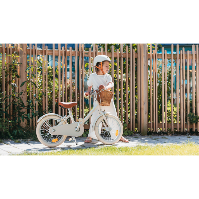Vélo 16 pouces crème – enfant 4-6 ans (Bebikeen) - Image 1