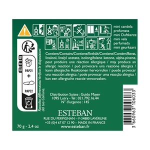 Mini bougie 70g sapin exquis