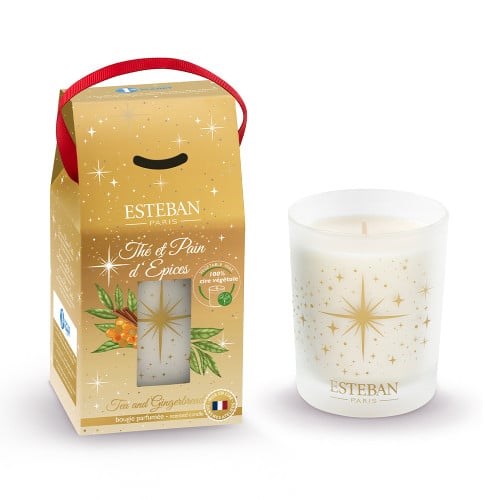 Bougie noël 180g thé et pain d'épices