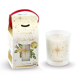 Bougie noël 180g vanille étoilée