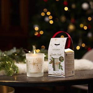 Bougie noël 180g vanille étoilée
