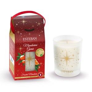 Bougie noël 180g mandarine givrée