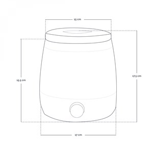 Chauffe-cire électrique 800ml - blanc