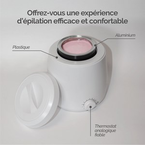 Chauffe-cire électrique 800ml - blanc