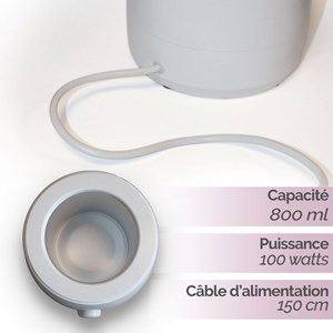 Chauffe-cire électrique 800ml - blanc