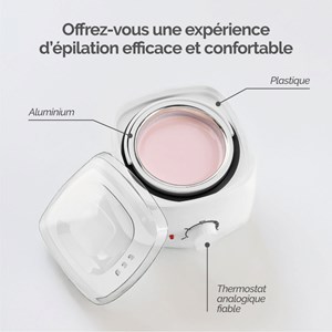 Chauffe-cire électrique 400ml avec bol