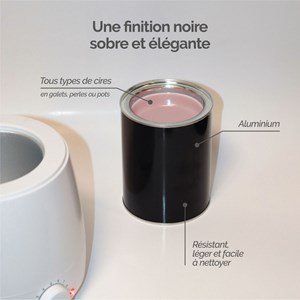 Bol, pot vide pour chauffe cire