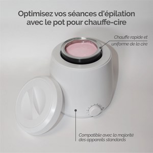 Bol, pot vide pour chauffe cire