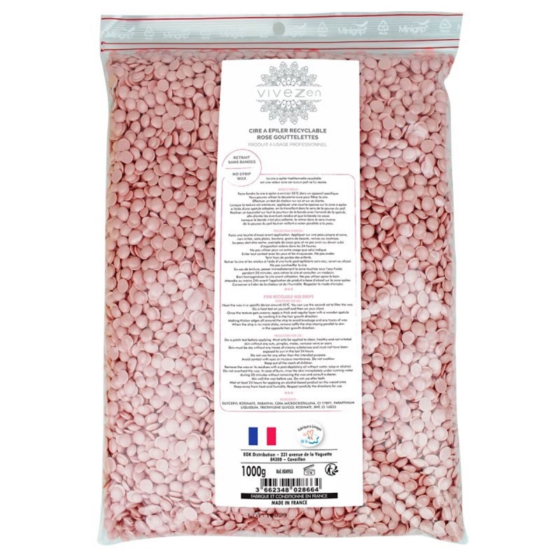Gouttelettes, perles de cire à épiler pelable