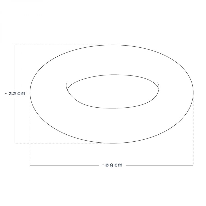Coussin rond pour bol chantant tibétain (Vivezen) - Image 1
