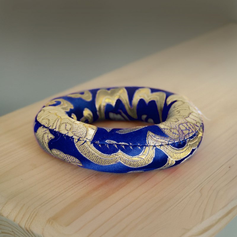 Coussin rond pour bol chantant tibétain