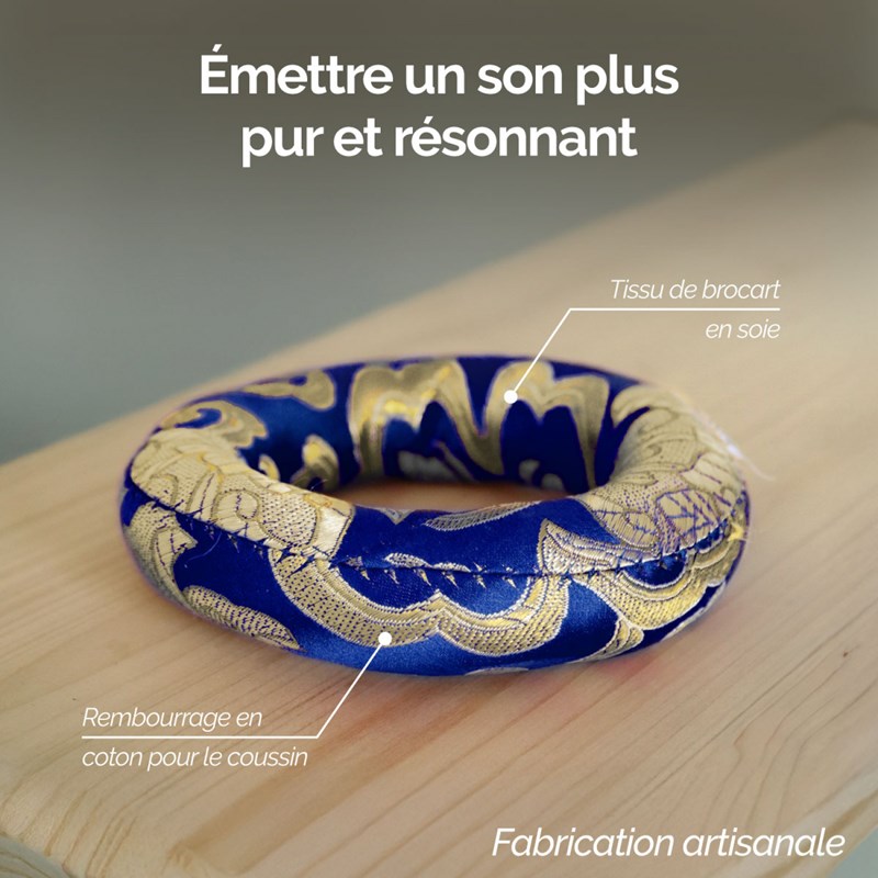 Coussin rond pour bol chantant tibétain (Vivezen) - Image 2