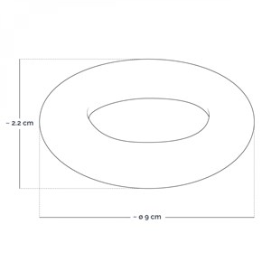 Coussin rond pour bol chantant tibétain Rouge