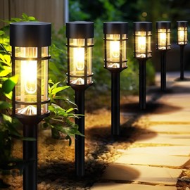 4 lampes solaires extérieures, led