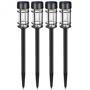 4 lampes solaires extérieures, led