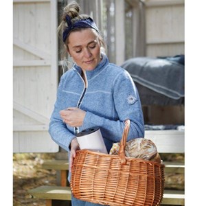 Ivanhoe gilet zippé en laine pour femme 42