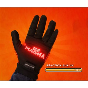 Gants enfant supermagma - réaction aux uv - rostaing - 6-8 ans