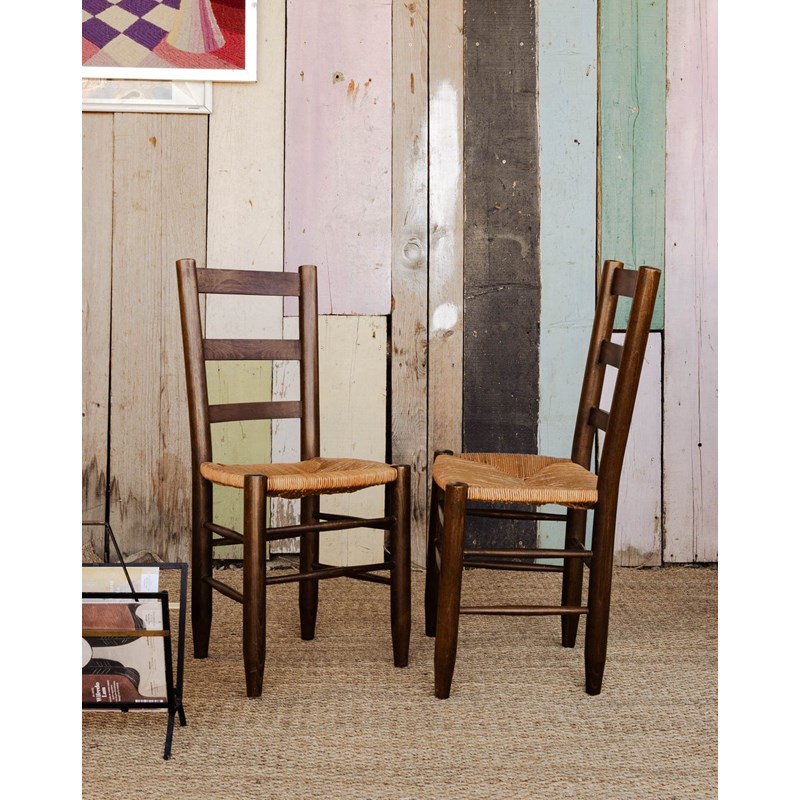 Lot de 4 chaises en bois n°685