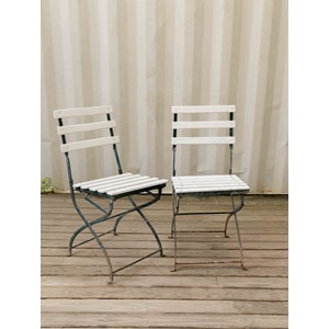 Paire de chaises en métal n°220