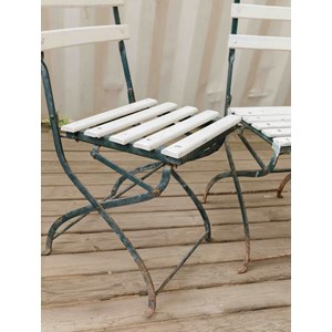 Paire de chaises en métal n°220