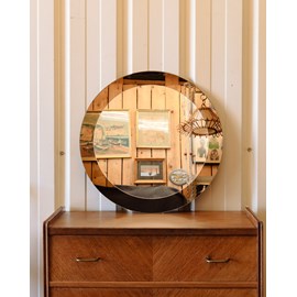 Igor, le miroir rond en verre fumé n°786