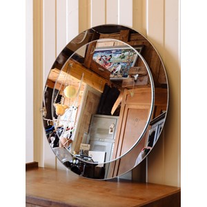 Igor, le miroir rond en verre fumé n°786