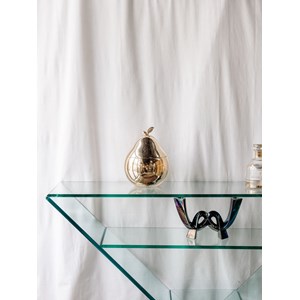 Console en verre et marbre n°601