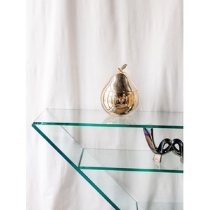 Console en verre et marbre n°601