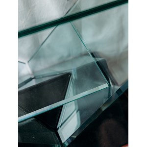 Console en verre et marbre n°601