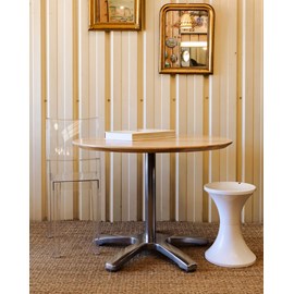 Table à manger en métal et bois n°388