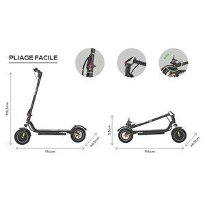 Trottinette électrique ezway ex100 - 25 km / 25 km d'autonomie, batterie 2