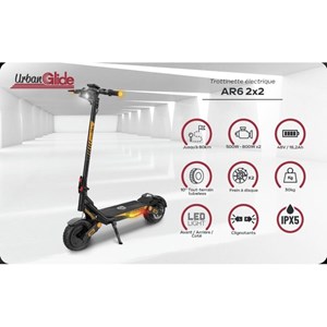 Urbanglide all road 6 2x2 – trottinette électrique 10, double moteur