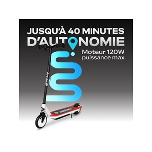 Trottinette enfant urbanglide ride 55 rouge  sécurité et légèreté