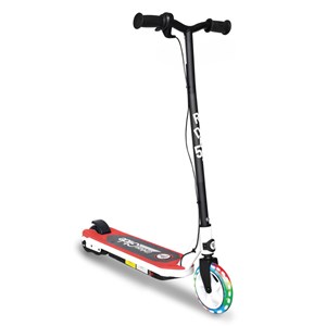 Kid-55 flash rouge – trottinette électrique enfant led, 10 km et légère
