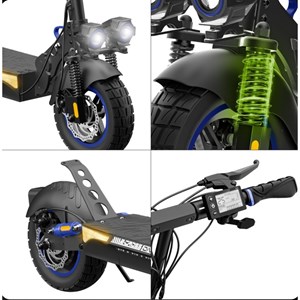 Urbanglide ecross one bleu – trottinette électrique avec 50 km d'autonomie et mo