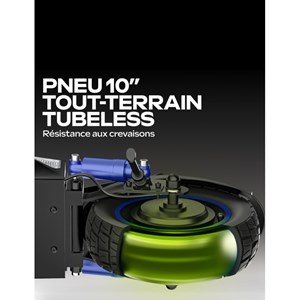 Urbanglide ecross one bleu – trottinette électrique avec 50 km d'autonomie et mo