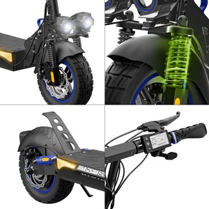 Trottinette électrique adulte ecross bleu – 1300w - jusqu'a 60 km