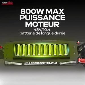 Trottinette électrique urbanglide ecross one  modèle bleu renforcé