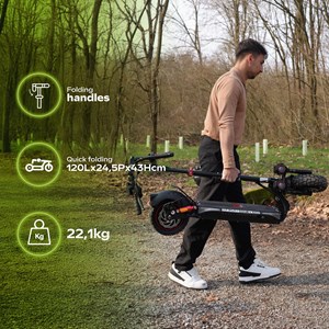 Trottinette électrique adulte ecross – 1300w - jusqu'a 60 km