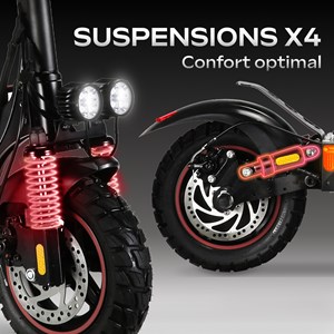 Ezway eboost go  trottinette pliable à suspensions complètes