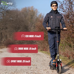 Ezway eboost go  trottinette pliable à suspensions complètes