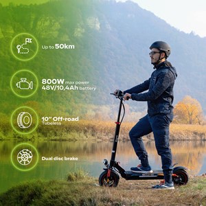 Trottinette électrique adulte eboost go – 1200w - jusqu'a 50 km