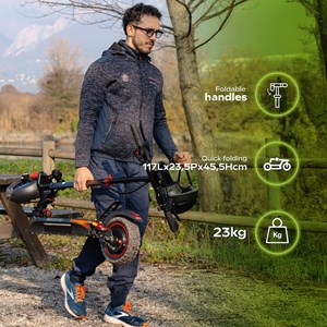 Trottinette électrique adulte eboost go – 1200w - jusqu'a 50 km
