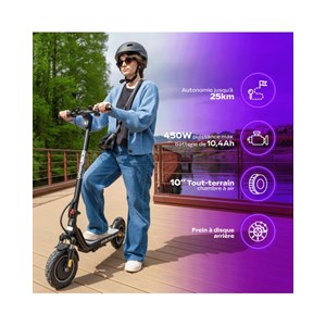 Trottinette électrique ezway ex100 - 25 km / 25 km d'autonomie, batterie 2